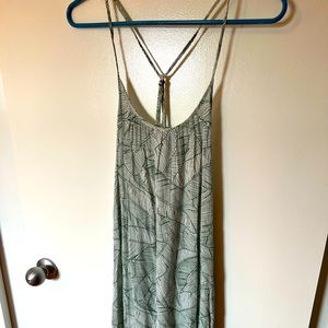 Rip Curl Large Tropical Green and White Sun Dress
